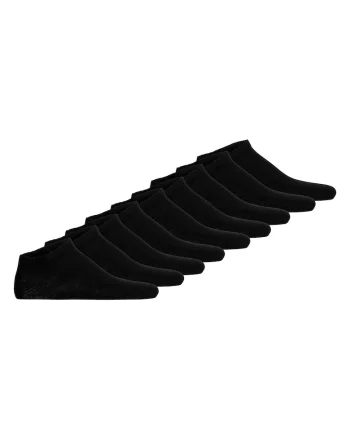 Set de sosete unisex din amestec de bumbac - 9 perechi, Negru