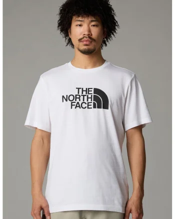 Tricou regular fit cu decolteu la baza gatului si imprimeu logo, Alb/Negru