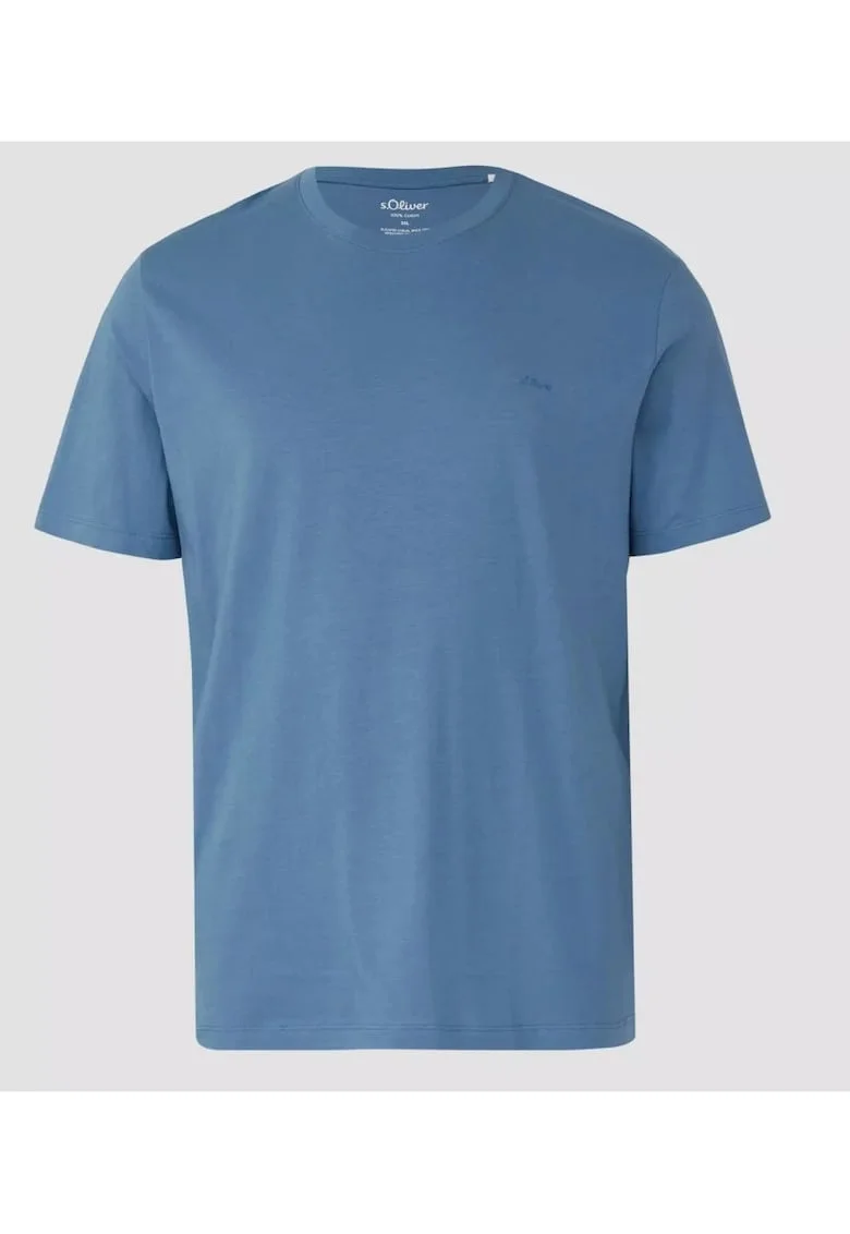 Big Sizes Tricou barbati big sizes, din bumbac, cu decolteu la baza gatului