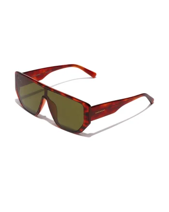Ochelari de soare dreptunghiulari cu animal print, Rosu