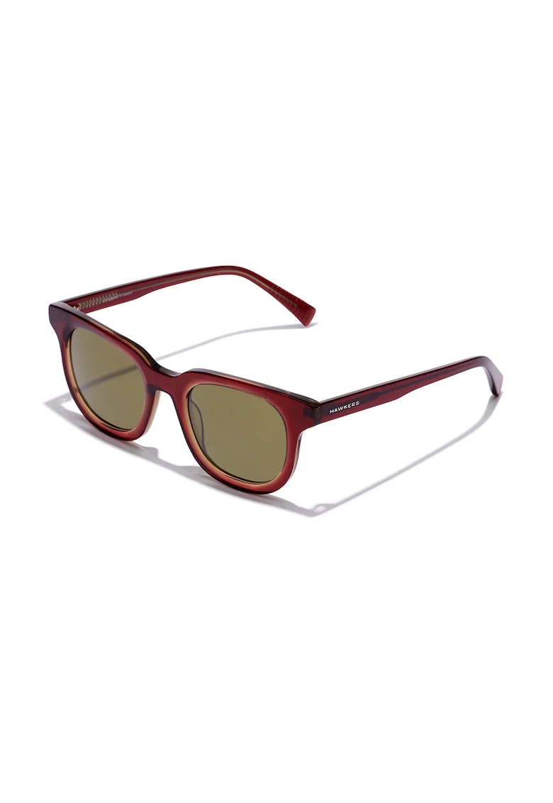 Ochelari de soare patrati unisex, Rosu inchis