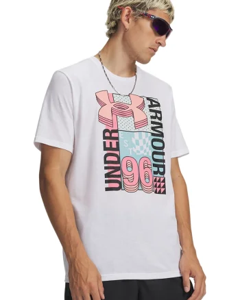 Tricou lejer cu logo Collage, Roz pastel/Negru stins/Alb optic