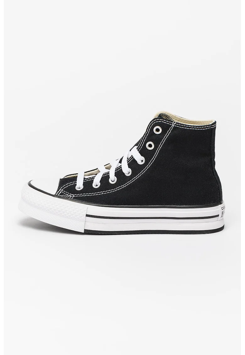 Tenisi flatform Chuck Taylor All Star High, Alb/Negru