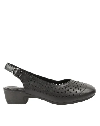 Sandale casual, dama,  X460018A negru, piele naturala