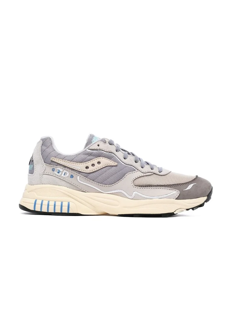 Pantofi sport barbati cu logo 3D-GRID-HURRICANE_S706 gri 13431, Bej