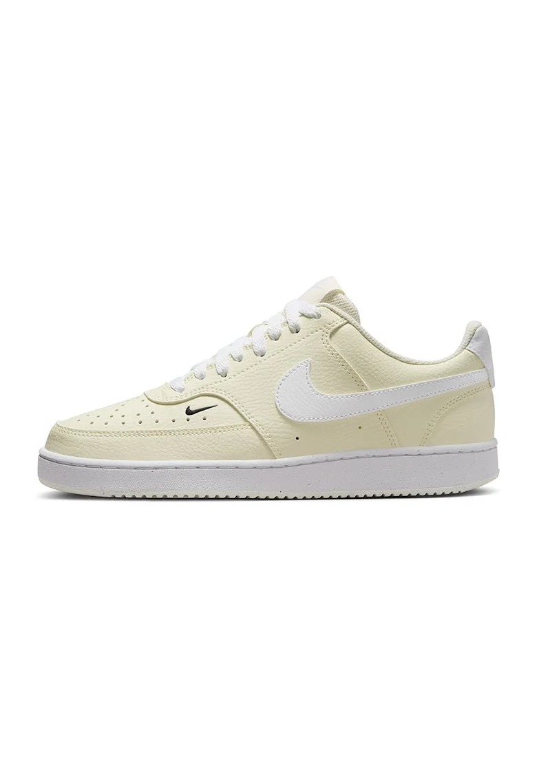Pantofi sport Court Vision Low Next Nature, Alb/Galben pal