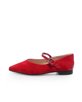 Pantofi Casual  2601454 din piele naturala Rosu 36, Rosu
