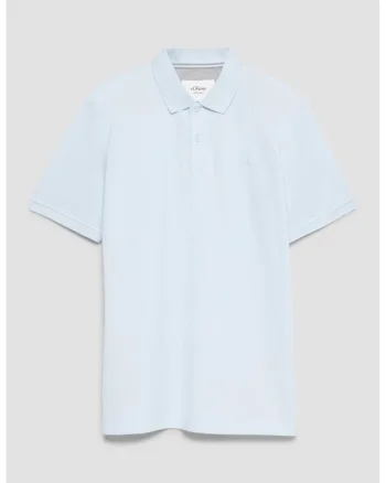 Tricou uni de bumbac, Albastru pastel