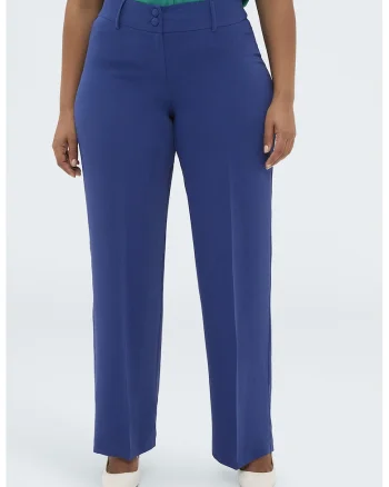 Pantaloni drepti cu pensa, Albastru royal