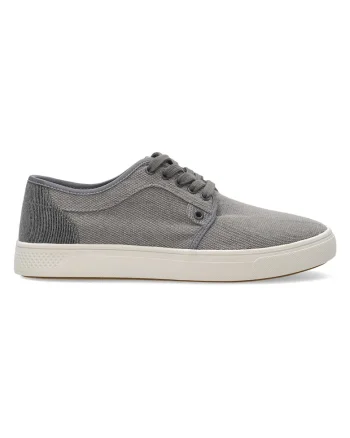 Pantofi casual cu siret, din panza