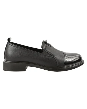 Tenisi  11520-138 negru, piele naturala, Negru