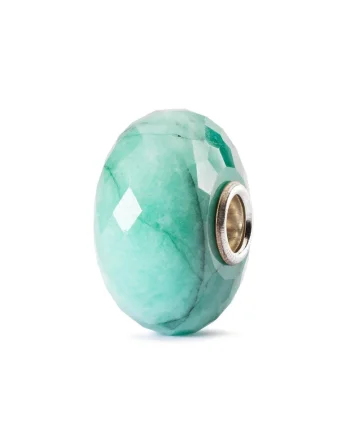 Talisman  Smarald Fatetat, cu Argint 925, Verde