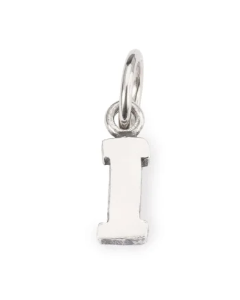 Talisman tip Pandantiv  Litera I, din Argint 925, Argintiu
