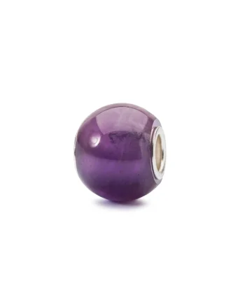 Talisman  Ametist Rotund, cu Argint 925, Mov