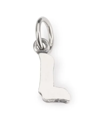 Talisman tip Pandantiv  Litera L, din Argint 925, Argintiu