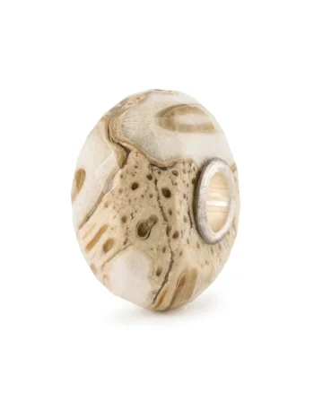 Talisman  Lemn Fosilizat Natural, cu Argint 925, Galben