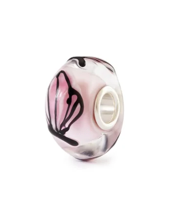 Talisman  Fluturele Florilor, lucrat manual din Sticla Artizanala de Murano si Argint 925, Multicolor