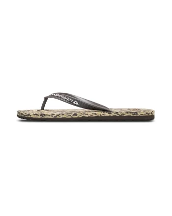 Papuci flip-flop cu logo Molokai, Maro inchis/Bej