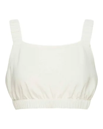 Top de baie/plaja Soley  Alb crem, Alb