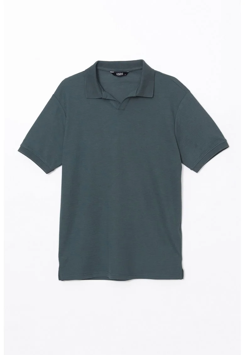Tricou polo din amestec de bumbac, Albastru petrol