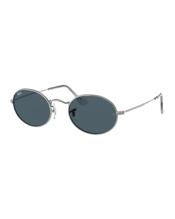 Ochelari de soare ovali unisex, Argintiu