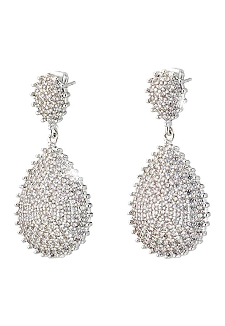 Loisir by  Cercei cu pietre zirconia, Argintiu