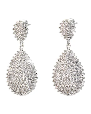 Loisir by  Cercei cu pietre zirconia, Argintiu