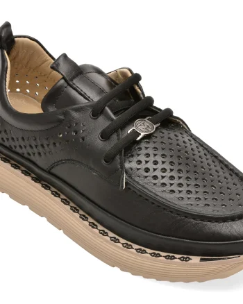 Pantofi GRYXX negri, 210YZ65, din piele naturala