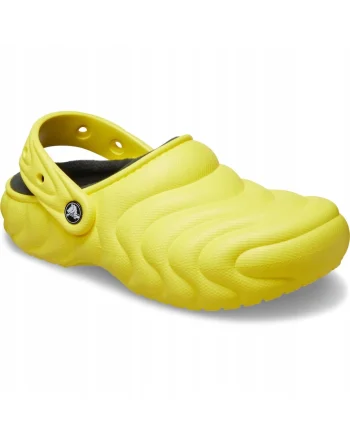 Saboti Izolati Femei Croslite, Classic Lined Overpuff Clog, Galben, Galben