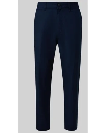 Pantaloni chino cu talie medie Detroit, Bleumarin