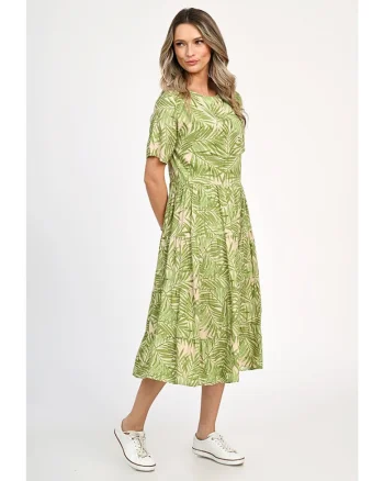 Rochie Dama,  Leafy Green V313