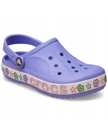 Saboti Copii Spuma Croslite, Bayaband Flower Band Clog, Violet, Violet