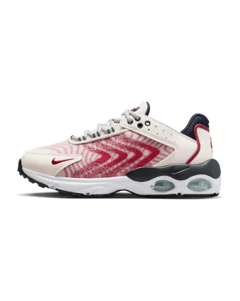 Pantofi sport cu garnituri de piele ecologica Air Max, Rosu inchis/Crem