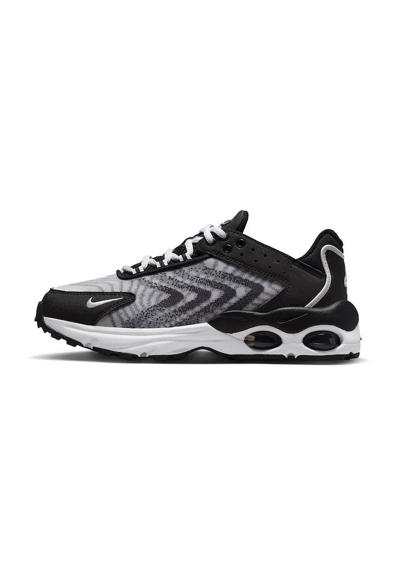 Pantofi sport cu garnituri de piele ecologica Air Max, Negru/Gri