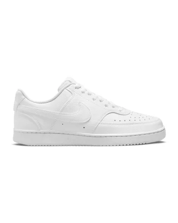 Pantofi sport Court Vision Low Next Nature din piele ecologica, Alb optic