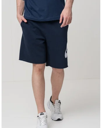 Pantaloni scurti cu snur si logo, Alb/Albastru ultramarin
