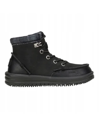 Pantofi Copii Cizme Iarna Piele,  Bradley Youth Classic, Negru, Negru