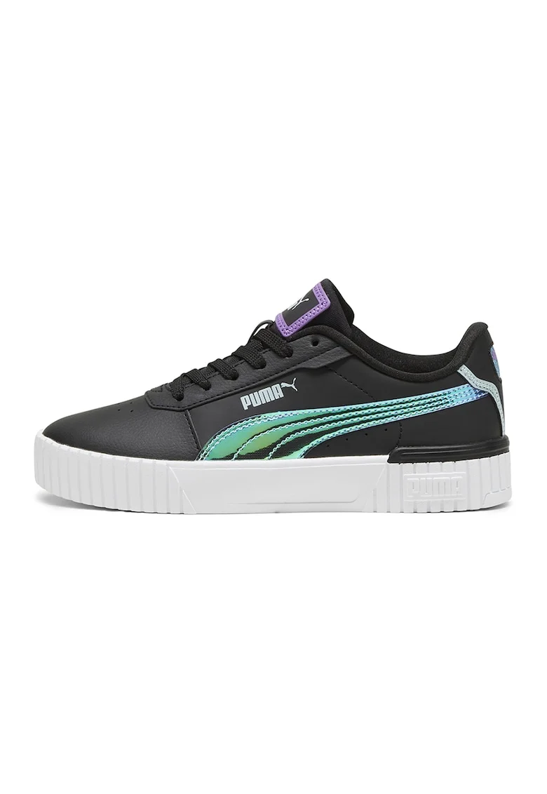 Pantofi sport de piele ecologica Carina 2.0 Deep Dive, Verde/Negru