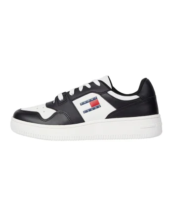 Pantofi sport cu segment perforat Retro, Alb/Negru