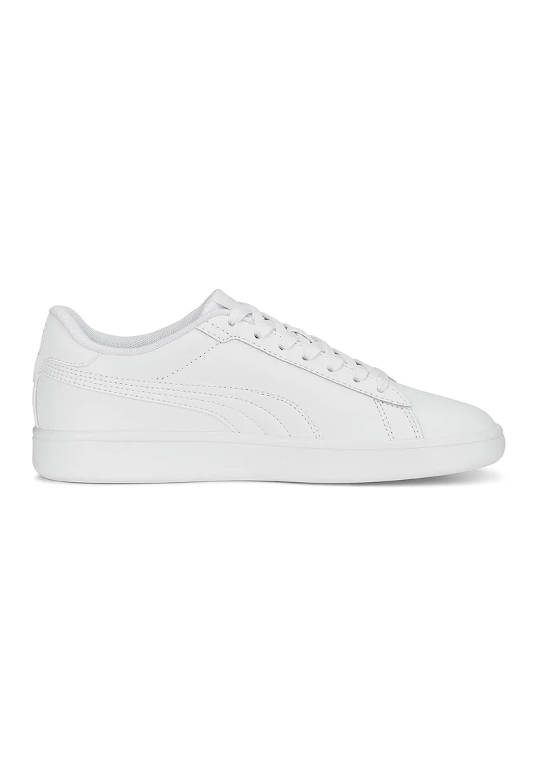 Pantofi sport de piele cu garnituri sintetice Smash 3.0, Alb/Gri deschis