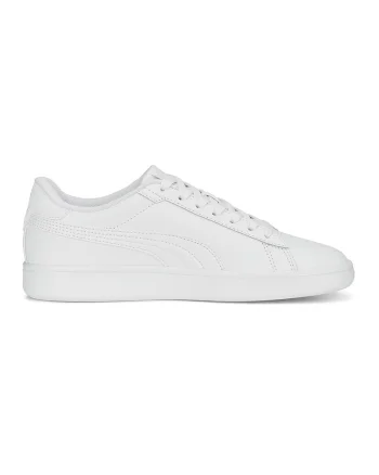 Pantofi sport de piele cu garnituri sintetice Smash 3.0, Alb/Gri deschis