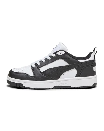 Pantofi sport Rebound V6 din piele ecologica, Alb/Negru