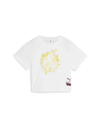 Tricou din bumbac cu imprimeu Trolls, Alb/Galben