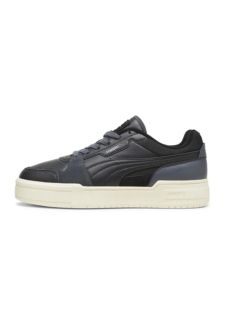 Pantofi sport cu insertii din piele intoarsa Pro Lux III, Negru/Gri carbune