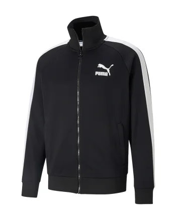 Bluza sport cu fermoar si maneci raglan Iconic T7 PT, Negru