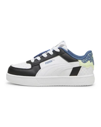 Pantofi sport din piele ecologica Caven 2.0, Alb/Negru/Albastru