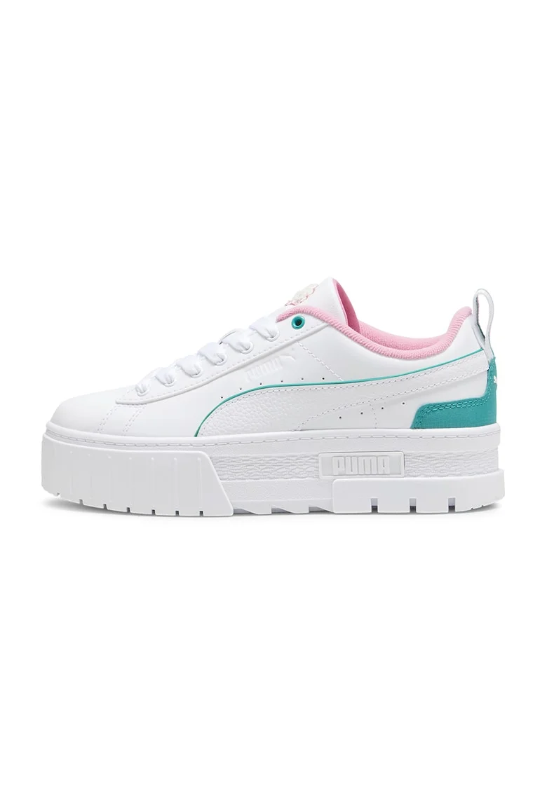 Pantofi sport flatform cu garnituri contrastante Retro Resort, Alb optic