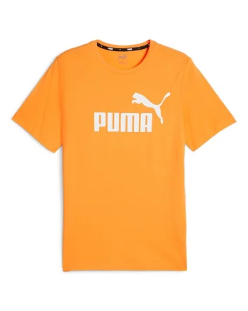 Tricou cu imprimeu logo ESS, Alb/Portocaliu mandarina