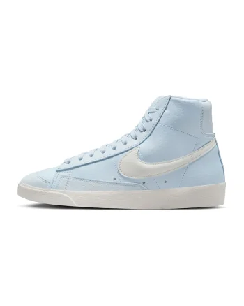 Pantofi sport mid-high din piele ecologica Blazer, Alb/Albastru glaciar