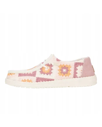 Mocasini Femei Spuma EVA, Wendy Cottage Crochet, Roz